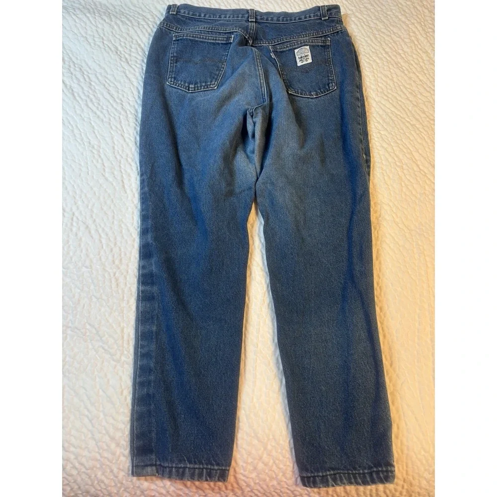 Vintage 80s Levi's Women's White Tab Two‎ Horse Patch Levi's Jeans Size 22 VTG